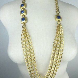 Les Bernard 18" Triple Chain Necklace
